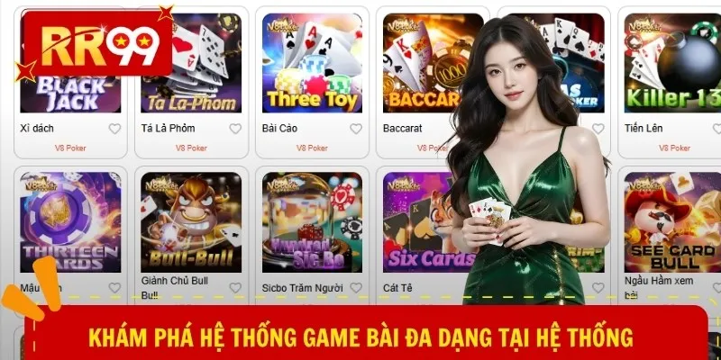 Khám phá hệ thống game bài đa dạng tại trang chủ